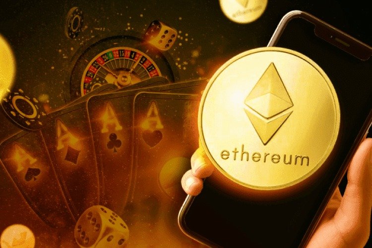 Ethereum ETH logo representing cryptocurrency casino payments and blockchain gambling