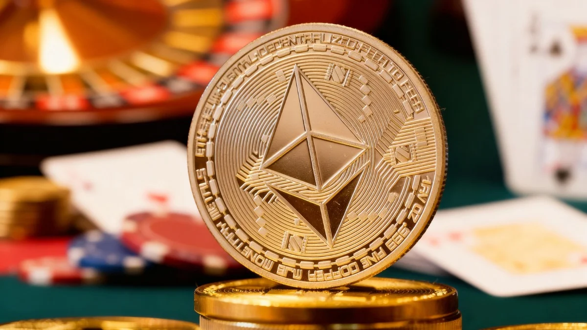 Ethereum ETH logo representing cryptocurrency casino payments and blockchain gambling